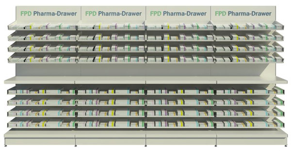 Pharma-Drawer Four Bay