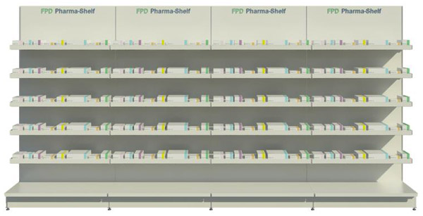 Pharma Shelf 4 Bay Run